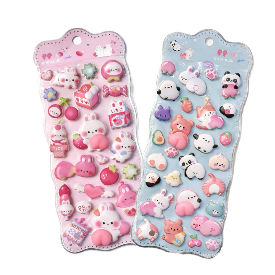 3Dおしりぷにぷにシール 2枚セット